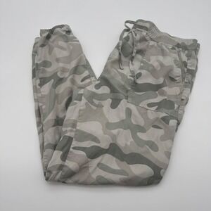 Thread & Supply Camo Jogger's Green Tencel Womens Large